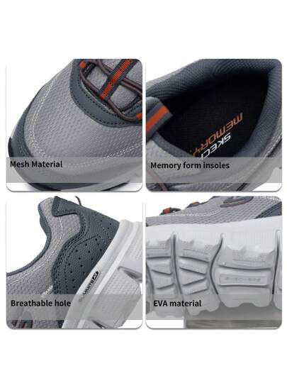 Skechers أحذية رياضية مريحة للرجال للتنزه في الهواء الطلق والاستخدام اليومي ، الموديل: 237704-GYOR