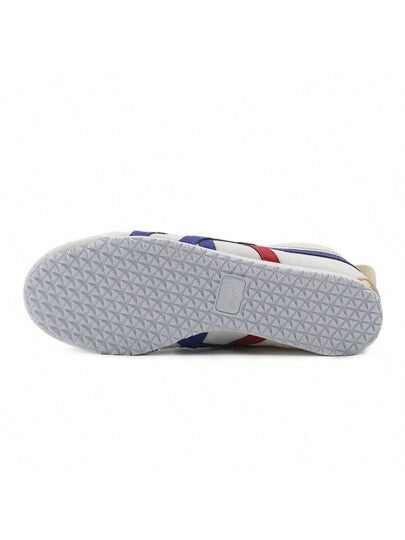 Onitsuka Tiger أحذية كاجوال منخفضة الكعب كلاسيكية قماشية من نوع MEXICO 66 للنساء والرجال، مرنة وخفيفة الوزن مع امتصاص للصدمات وميزة عدم الانزلاق، بلاتيني 1183B475-100