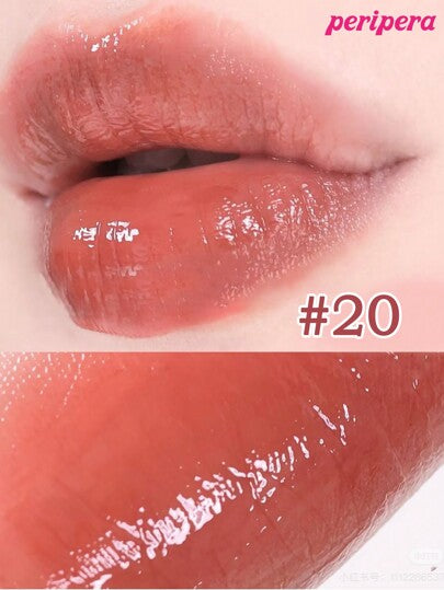 Peripera حبر جمالي كوري، تلوين مائي، لمعان شفاف للشفاه، لمعان زجاجي للشفاه، منتفخ، مرطب طبيعي، خفيف الوزن، مُنير، لون دائم، ارتداء مريح غير لزج، مناسب للارتداء مع الكمامة، بدون طبقة بيضاء، جمال كوري، مستحضرات تجميل كورية