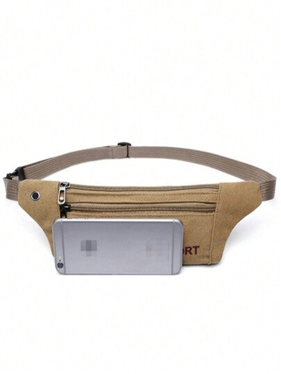 حقيبة خصر قماشية عملية للرجال للرياضة والتنزه والجري، خفيفة جدًا وحقيبة هاتف نحيفة، حقيبة جامعية وهدية عيد الأب وعيد الميلاد وهدية الأعياد والشتاء ، حقيبة حزام الخصر، حقيبة كتف، حقيبة رياضية، حقيبة رسول، حقيبة جلدية، حقيبة كاجوال، هدايا للرجال