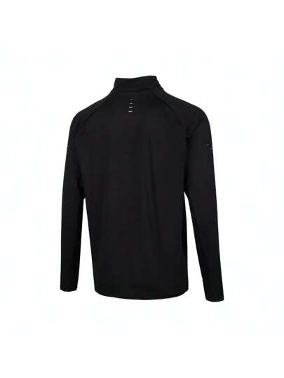 تي شيرت نايك DF STRIDE HZ MIDLAYER تريكو ذو ياقة طويلة للرجال 2025 ، لون رمادي داكن HV2181-010