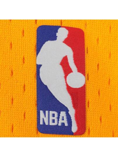 Mitchell & Ness بنسبة أوي لاعب كرة السلة الرجالي - رقصة MN الرجعي -إصدار المشجعين - الفريق لوس أنجلوس ليكرز لموسم 1998-99 في روديمان بالأصفر قمصان رياضية بلا أكمام