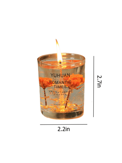 1 شمعة معطرة بالزيوت الأساسية والعطور الزهرية في كأس زجاجي، ديكور وهدية للغرفة، مدة الاحتراق تقريبًا 20 ساعة، 160 جرام/قطعة، هدية عيد، هدية حفلة، ديكور عيد، هدية عيد ميلاد، ديكور حفلة