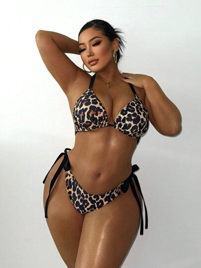 Swim SXY بكيني بطبعة نمر كلاسيكي مقاسات كبيرة للصيف