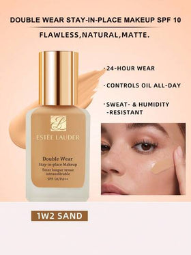 Estée Lauder ماكياج بقاء في المكان المزدوج - 1 أونصة سائلة / 30مل - 1W2 رمل