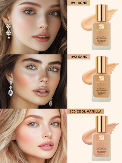Estée Lauder ماكياج بقاء في المكان المزدوج - 1 أونصة سائلة / 30مل - 1W2 رمل