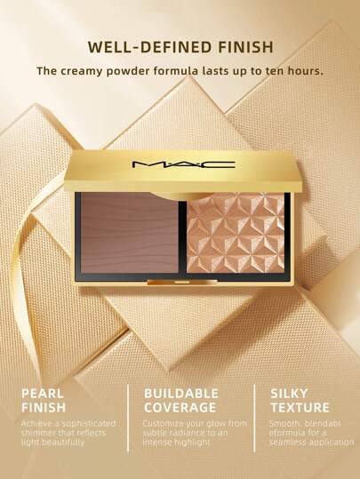 MAC باليت سكلبت اند غلو ديو هايلايت وكونتور من ماركة ام.ايه.سي بحجم 0.12اونصة/3.5جرام لكل منها