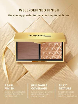 MAC باليت سكلبت اند غلو ديو هايلايت وكونتور من ماركة ام.ايه.سي بحجم 0.12اونصة/3.5جرام لكل منها