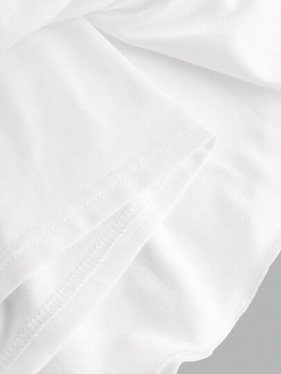 SHEIN Girlism مجموعة تنورة صغيرة محبوكة باللون الواحد + سروال قصير للفتيات المراهقات، بطراز رياضي 3 قطع