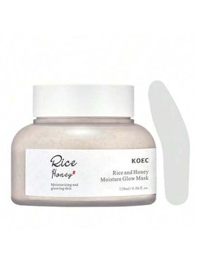KOEC قناع الأرز والعسل المنشط لكل أنواع البشرة، رعاية المسام والشحوم، قناع وجه طيني من الأرز أحد العناية الكوريّة للبشرة