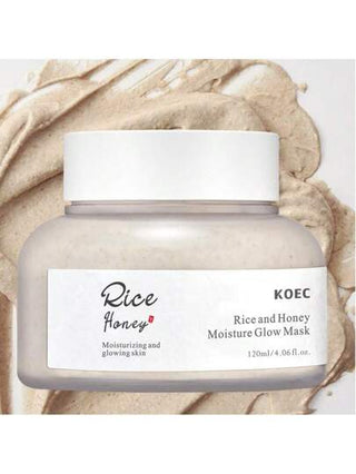 KOEC قناع الأرز والعسل المنشط لكل أنواع البشرة، رعاية المسام والشحوم، قناع وجه طيني من الأرز أحد العناية الكوريّة للبشرة