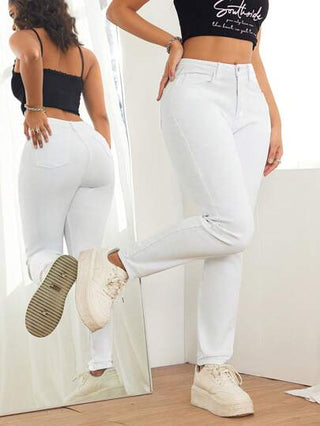 PETITE سراويل جينز حرارية مبطنة نسائية ضيقة، برمضانية مرنة، بيضاء دافئة، سروال محرر، سراويل دافئة، ملابس طقس بارد، جينز، جينز نسائي شتوي، جوارب نسائية حرارية، سروال نسائي أبيض، جينز واطئة الخصر