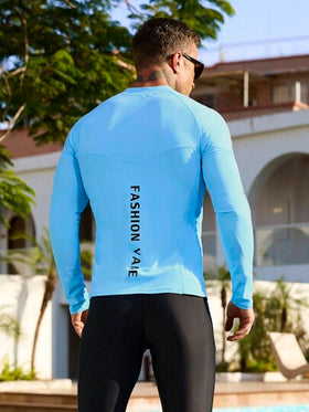 Surfspeed مجموعة من 2 قطع بدلة رياضية طويلة الأكمام مناسبة للرجال بإغلاق سحاب، مناسبة للياقة البدنية