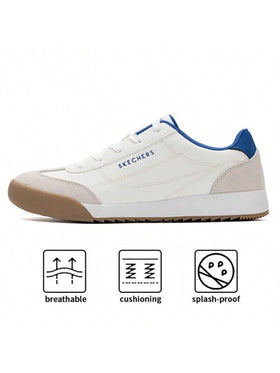 Skechers حذاء رياضي كاجوال مخفف للرجال من سلسلة الشارع، أحذية تزلج يومية، 183284-WHT