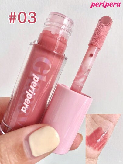 Peripera لمسة البريق الناسخة، تجميل كوري، غير مطلي كحول، زيت مستخلص من النباتات، روج شفاه غير لامع، روج شفاه مائي مرآة، روج شفاه زجاجي، لزيادة حجم الشفاه، مرطب طبيعياً، خفيف ومرطب، يعزز البريق، طويل الأمد، مريح، غير لزج، صديق للكمامة، بلا طبقة بيضاء