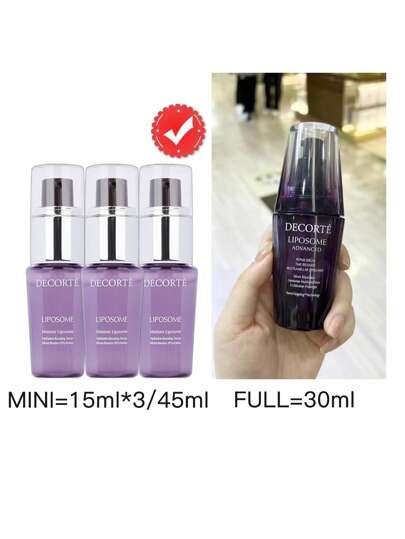 DECORTÉ سيروم ترطيب DECORTE[Mini]MOISTURE LIPOSOME 15مل*3 يعزز الترطيب. يخترق الخلايا السطحية للجلد ويرطب بشكل الجلد الجاف أو المتشقق أو المشكل. ينتشر بلمسة رطبة ويجعل بشرتك تشعر بأنها ناعمة وحريرية ويعمل طوال الليل حتى تستطيع الشعور بانعومة البشرة...