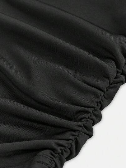 girls-sets Girlism مجموعة ملابس علوية ذات رقبة طاقم مصنوعة من الأكريليك القطني للبنات المراهقات وبنطلون رجل واسع مطبوع بطبعة الفهد