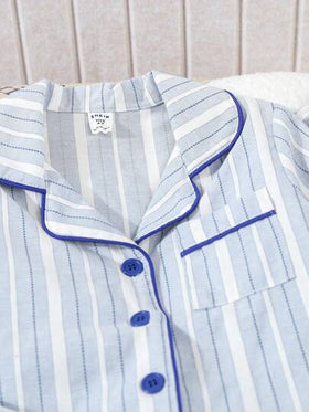 SHEIN مجموعة ملابس أطفال شباب بسروال وكارديجان متقلم كلاسيكية، قطعتان