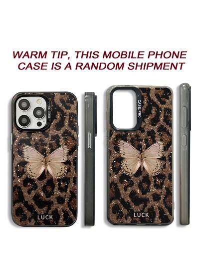 حافظة هاتف ملونة ذات تصميم نمر وفراشة مرسومة، متوافقة مع هواتف iPhone 15، 16، 16 برو ماكس، 14 برو ماكس، 13، 11، 12، XR سلسلة الكرتون، A13 4G، A14، A04، A34