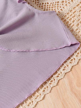 SHEIN 2 قطعة مجموعة فستان قصير وقميص بأكمام كاب لفتيات المراهقات الصيفية الجديدة