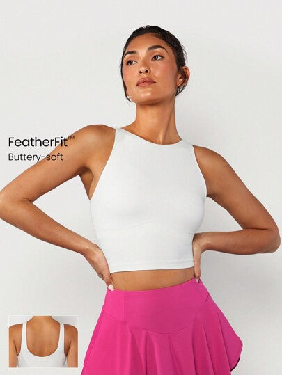 GLOWMODE حمالة صدر رياضية طويلة من FeatherFit™