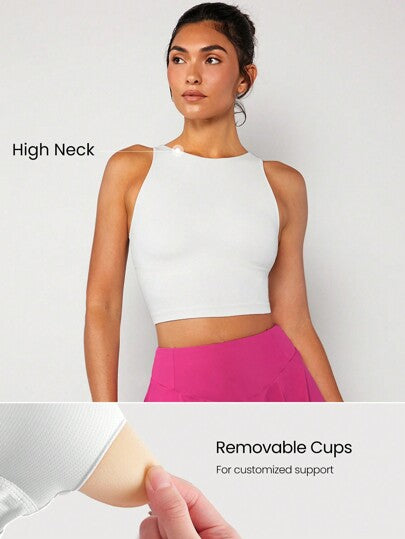 GLOWMODE حمالة صدر رياضية طويلة من FeatherFit™