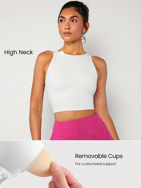 GLOWMODE حمالة صدر رياضية طويلة من FeatherFit™