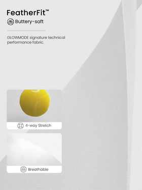 GLOWMODE حمالة صدر رياضية طويلة من FeatherFit™