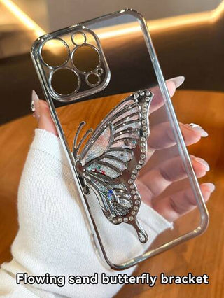 حافظة هاتف فاخرة مصممة بشكل الفراشة، تغطية كاملة وشخصية مبتكرة متوافقة مع آيفون 16/16 برو/16 برو ماكس، جالكسي S22/S23/S24/S25، A04/05/06/A14/A15/A16/A24/A25/A34، Redmi Note 7/8/9/10/11/12/13، Redmi 9/10/12/13C، OPPO، MOTO، Honor، HW، Realme، Reno 7