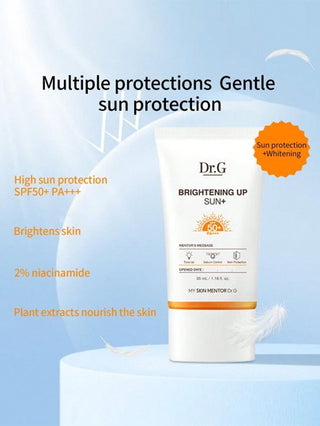 Dr.G كريم واقي من الشمس للبشرة الحساسة بقوة حماية SPF50+ PA+++ من DR.G، مضيء ومرطب، حجم 35مل، من كوريا