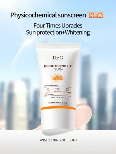 Dr.G كريم واقي من الشمس للبشرة الحساسة بقوة حماية SPF50+ PA+++ من DR.G، مضيء ومرطب، حجم 35مل، من كوريا