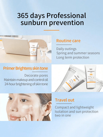 واقي شمس DR.G مشرق ، أصلاح شفاف ، SPF50+ PA+++، 20مل ، للبشرة الحساسة ، كوري