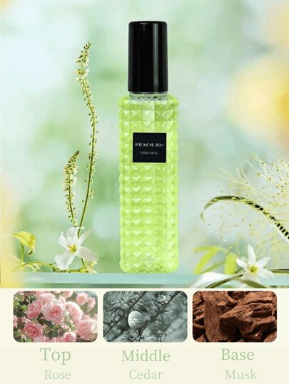 زجاجة بحجم 100 مل من معطر الهواء العطري اللامشتعل، رائحة طويلة الأمد، معطر هواء مناسب لجميع أنواع الملابس والحمامات والغرف والخزانات والصالونات وسيارات