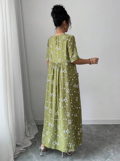 Mulvari فستان كاجوال بسيط عصري للسيدات للاستخدام اليومي