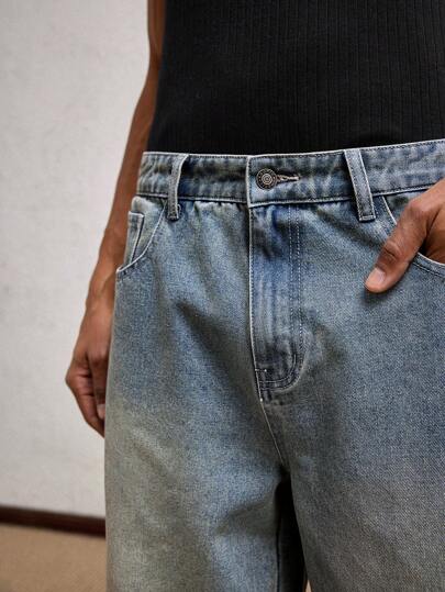 AKNOTIC Business Casual بنطلون جينز رجالي مستقيم النسيج ذو خصر متوسط، مناسب للخريف، للرقص والحفلات