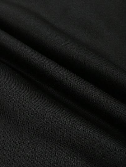 Manfinity Homme سترة رياضية سوداء بسيطة غير رسمية مع سحاب للرجال