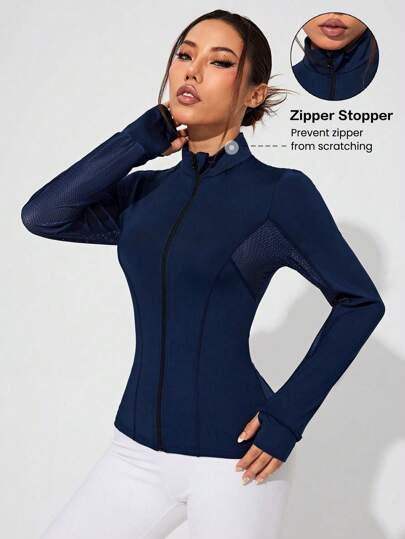SHEIN Dewbera سترة رياضية بطبعات حرفية