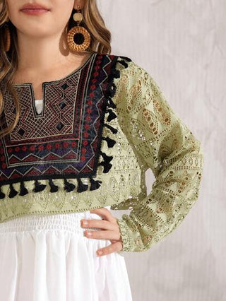 ملابس بناتي Lunivi مجموعتان من ملابس علوية أكمام طويلة مقصوص مع زهرة على الياقة وفستان أكمام قصيرة للبنات المراهقات