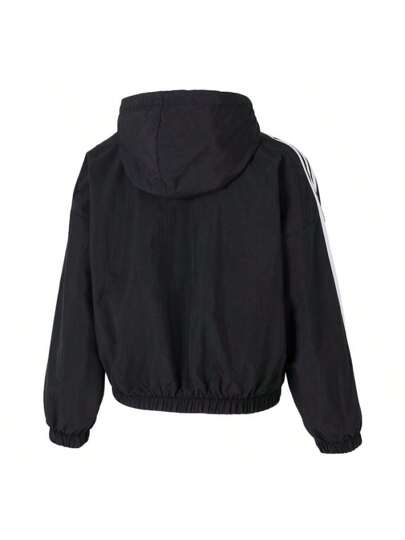 Adidas جاكيت هوديي منسوجة للنساء، طراز W 3S WV WB JZ2162