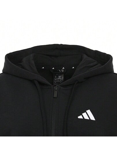 Adidas 2025 كارديجان مزود بقبعة محبوكة ، جاكيت FT FZ HD للنساء