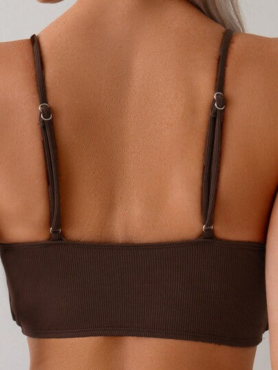 Swim ملابس سباحة نسائية، طقم بيكيني بنقشة نسيج أنيقة بجيب على شكل حرف V وأربطة جذابة، ملابس شاطئية لفصل الصيف وعطلات، إطلالة بوهيمية لمهرجانات