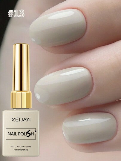 XEIJAYI لاك أظافر جيل UV ناصع البريق بحجم 15 مل ذو رائحة خفيفة وخالي من الرصاص من طراز 