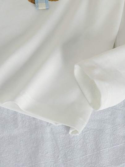 SHEIN Genkimix Kids طقم بجامة للبنات، تريكو طباعة الفراشات والأعرج، توب بأكمام طويلة وبنطلون طويل، قطعتان
