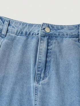 SHEIN MOD تنورة جينز كاجوال فضفاضة طويلة زرقاء للنساء، ملابس بورتوريكو، بدلات نسائية للمكتب، ملابس نسائية لعيد الحب، ملابس التسعينيات، بدلات نسائية للربيع، تنورة جينز، تنانير جينز نسائية، بدلات كاوجيرل نسائية، تنورة عصر النهضة، تنورة للعمل