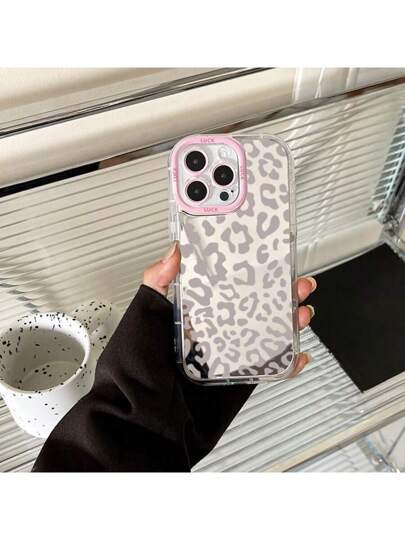 كفر هاتف بطباعة نمر ورسومات شعارات يمكن استخدامه كمرآة للمكياج متوافق مع أجهزة iPhone 16/7/8/11/12/13/14/15/X/XR/Xs/Plus/Pro/Pro Max/SE2