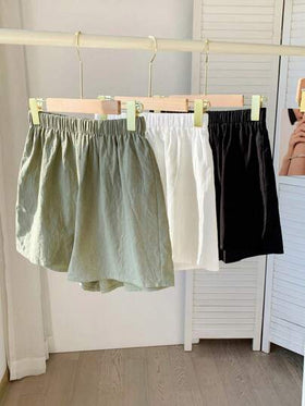 SHEIN EZwear 3 قطع سراويل قصيرة متعددة الألوان للمقاسات الكبيرة، بسيطة وأنيقة للارتداء اليومي