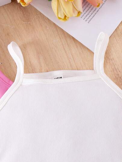 SHEIN Elladie kids مجموعة رسمية للفتيات الصغيرات: بدلة وردية، توب مزين باللؤلؤ، شورت - إطلالة أنيقة للعطلات والمناسبات الكاجوال