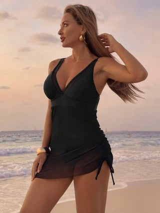 مايوه حريمي قطعة واحدة Swim Vcay بدلة سباحة نسائية قطعة واحدة مصنوعة من الشبك للصيف والشاطئ والعطلات