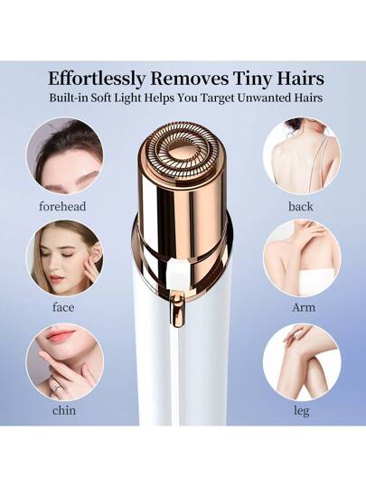 Conduroma جهاز إزالة الشعر للوجه للسيدات، جهاز إزالة الشعر الخفيف بدون ألم للوجه والشفاه العلوية والذقن قابل للشحن عبر منفذ USB
