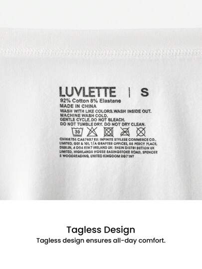 LUVLETTE 3 حزمة ملابس داخلية للنساء من القطن الناعم ذات طبعة زهرية، بخصر متوسط مع تطريز دانتيل داخلي - ملابس داخلية